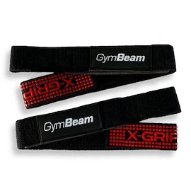 Sangles pour tirage de force GymBeam X-Grip Black