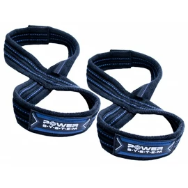Sangles pour tirage de force Power System Lifting Straps Figure 8 Blue