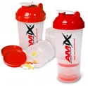 Shaker  Amix Nutrition  Monster Bottle 600 ml White/Red