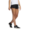 Short pour femme adidas  Pacer 3-Stripes Woven Heather Shorts Black