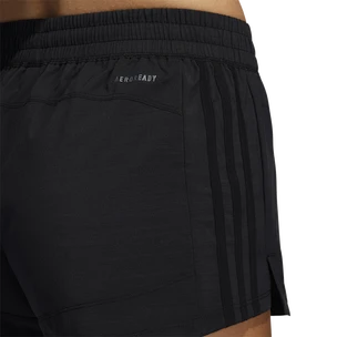 Short pour femme adidas  Pacer 3-Stripes Woven Heather Shorts Black
