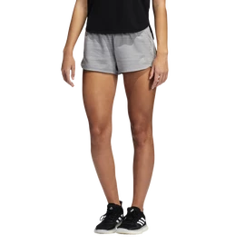 Short pour femme adidas Pacer 3-Stripes Woven Heather Shorts Mgh Solid Grey