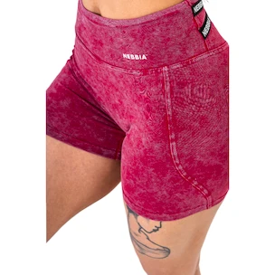 Short pour femme Nebbia NEBBIA x OLYMPIA Washed High Waisted Leggings Shorts HERITAGE 780 red