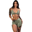 Short pour femme Nebbia STRONG BEAUTY Lace-Up Sculpting Shorts OWN YOUR POWER 429 light green