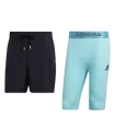 Short pour homme adidas  Paris 2 in 1 Short Carbon