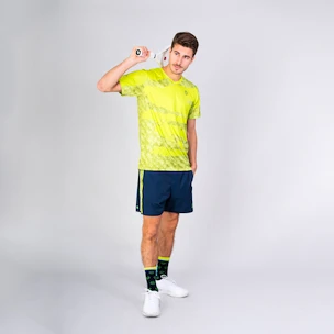 Short pour homme BIDI BADU  Bevis 7Inch Tech Shorts Lime, Dark Blue