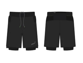 Short pour homme Inov-8 Trailfly Ultra 7" 2in1 Short Black