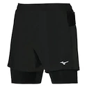 Short pour homme Mizuno  ER 5.5 2in1 Short Black S