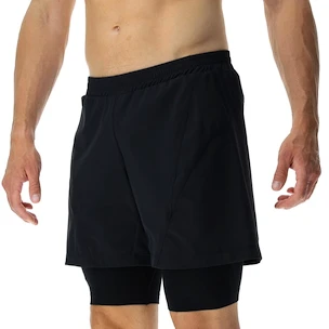 Short pour homme UYN  RUNNING EXCELERATION OW PERFORMANCE 2IN1 SHORT Black XL