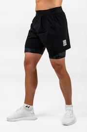 Shorts de Compression Hommes Nebbia Performance+ Compression Shorts 2in1 with Cellphone Pockets PERFORMANCE black
