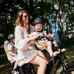 Siège de vélo Urban Iki  BIO Front seat Oishi Beige/Bincho Black
