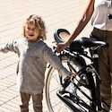 Siège de vélo Urban Iki  Junior seat without carrier frame Bincho Black/Kurumi Brown