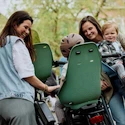 Siège de vélo Urban Iki  Rear seat Carrier mounting Icho Green/Bincho Black