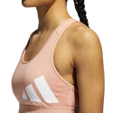 Soutien-gorge pour femme adidas  Believe This Medium Support Workout Logo Ambient Blush