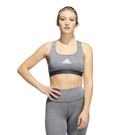 Soutien-gorge pour femme adidas PWR Mid-Support Dark Grey Heather