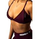 Soutien-gorge pour femme Nebbia STRONG BEAUTY Medium-Support Sports Bra TWIST-KNOT 423 dark red