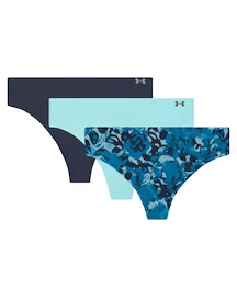 String femme Under Armour Pure Stretch NS Nov THONG 3Pack Blue