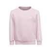 Sweat-shirt pour enfant adidas  Essentials 3-Stripes Crew Neck Clear Pink 128 cm