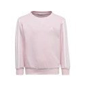Sweat-shirt pour enfant adidas  Essentials 3-Stripes Crew Neck Clear Pink 128 cm