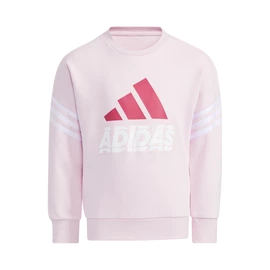Sweat-shirt pour enfant Adidas Graphic Crew Neck Clear Pink