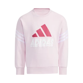 Sweat-shirt pour enfant adidas Graphic Crew Neck Clear Pink
