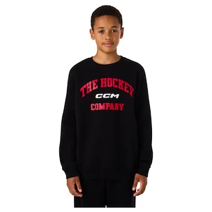 Sweat-shirt pour enfant CCM  Athleisure Crew Black