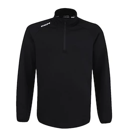 Sweat-shirt pour enfant CCM LOCKER ROOM FLEECE 1/4 ZIP Black