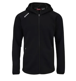 Sweat-shirt pour enfant CCM LOCKER ROOM FLEECE FULL ZIP HOODIE Black