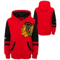 Sweat-shirt pour enfant Outerstuff  FACEOFF FULL ZIP FLEECE HOODIE CHICAGO BLACKHAWKS