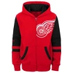 Sweat-shirt pour enfant Outerstuff  FACEOFF FULL ZIP FLEECE HOODIE DETROIT RED WINGS