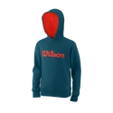 Sweat-shirt pour enfant Wilson  Script Cotton Hoody Y Blue Coral