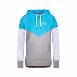 Sweat-shirt pour femme BIDI BADU Flavia Lifestyle Hoody Aqua/Grey White