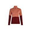 Sweat-shirt pour femme Icebreaker Merino 400 RealFleece Descender LS Z Cedar Wood/Port/Cb S