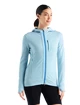 Sweat-shirt pour femme Icebreaker  Quantum III LS Zip Haze/Azul