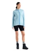 Sweat-shirt pour femme Icebreaker  Quantum III LS Zip Haze/Azul