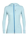 Sweat-shirt pour femme Icebreaker  Quantum III LS Zip Haze/Azul