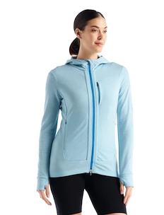 Sweat-shirt pour femme Icebreaker  Quantum III LS Zip Haze/Azul