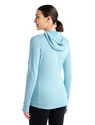 Sweat-shirt pour femme Icebreaker  Quantum III LS Zip Haze/Azul SS22