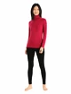 Sweat-shirt pour femme Icebreaker  W 260 Tech LS Half Zip Cherry
