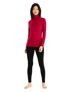Sweat-shirt pour femme Icebreaker  W 260 Tech LS Half Zip Cherry