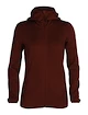 Sweat-shirt pour femme Icebreaker  W Elemental LS Zip Hood ESPRESSO