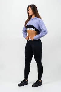 Sweat-shirt pour femme Nebbia  Designer Cropped Hoodie purple