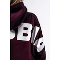 Sweat-shirt pour femme Nebbia STRONG BEAUTY Oversized Hoodie OWN YOUR POWER 433 dark red
