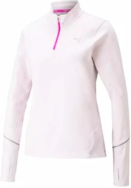 Sweat-shirt pour femme Puma Run 5K Knit 1/2 Zip Lavender Fog
