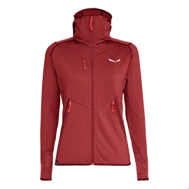 Sweat-shirt pour femme Salewa Agner Hybrid PL/DST FZ Hdy Syrah Melange