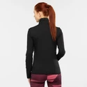 Sweat-shirt pour femme Salomon  Outrack Full Zip Mid Black