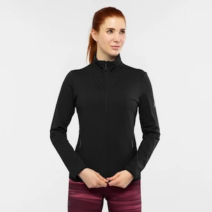 Sweat-shirt pour femme Salomon  Outrack Full Zip Mid Black