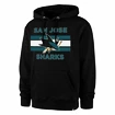 Sweat-shirt pour homme 47 Brand  NHL San Jose Sharks BURNSIDE Pullover Hood