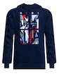Sweat-shirt pour homme BIDI BADU  New York 2024 Logo Chill Hoody Dark Blue/Red M