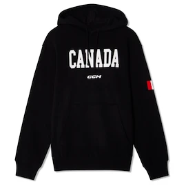 Sweat-shirt pour homme CCM Flag Hood Team CAN Black